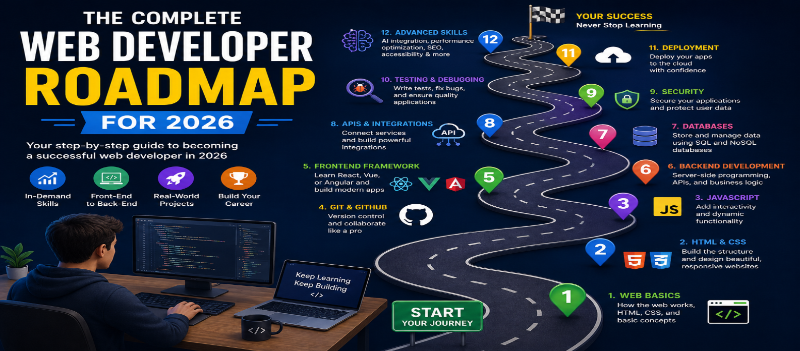 The Complete Web Developer Roadmap for 2026