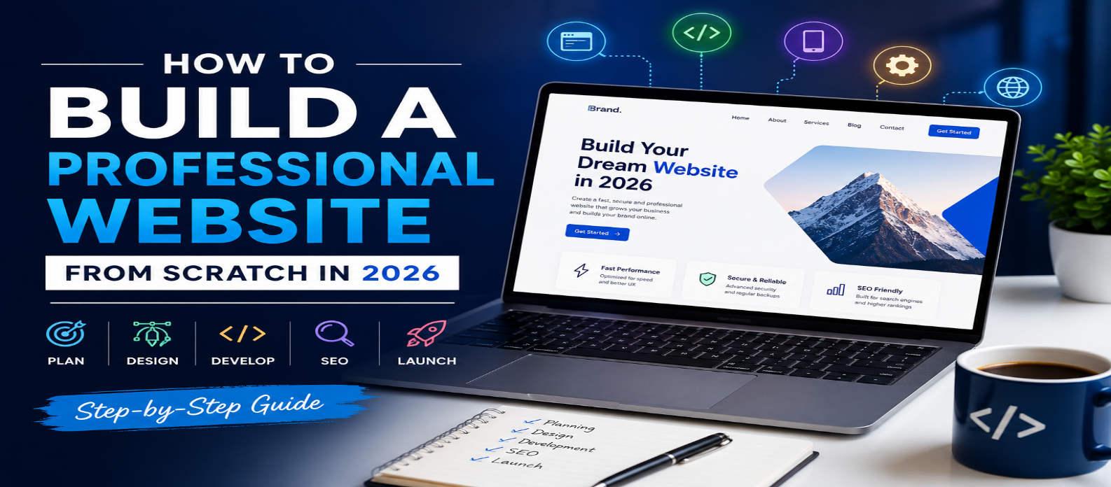 How to Build a Professional Website From Scratch in 2026: Complete Step-by-Step Guide