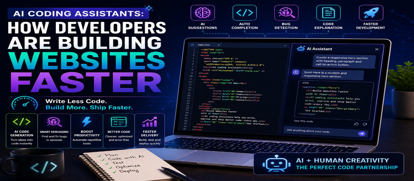 AI Coding Assistants: How Developers Are Building Websites Faster