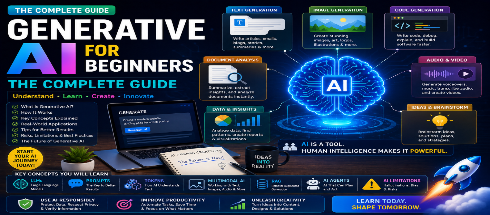 Generative AI for Beginners: The Complete Guide for 2026