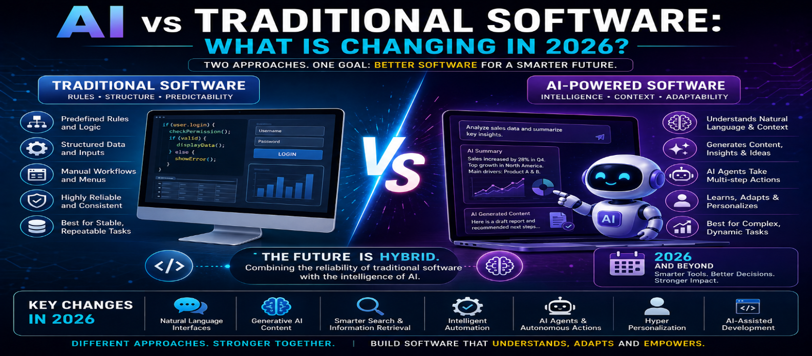 AI vs Traditional Software: What Is Changing in 2026?