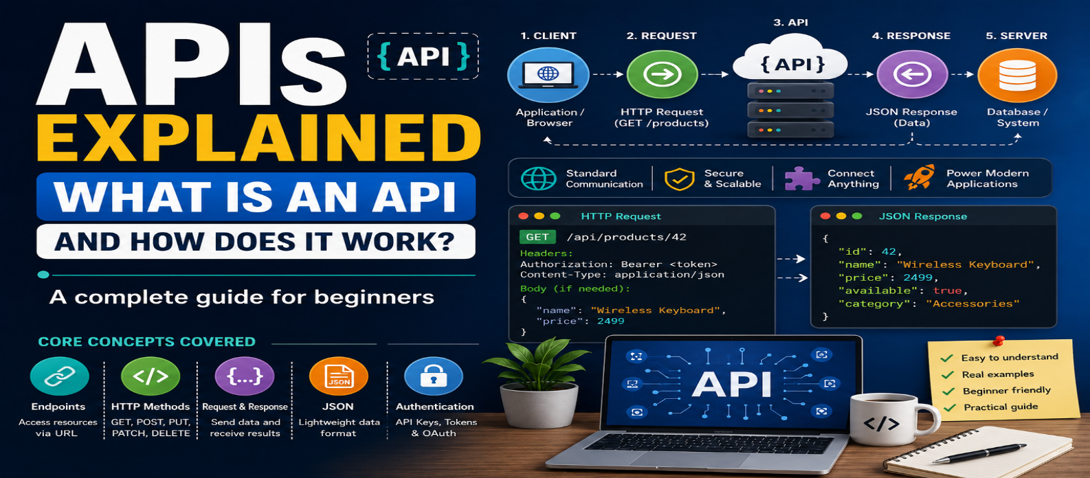 APIs Explained: What Is an API and How Does It Work? Complete Beginner's Guide