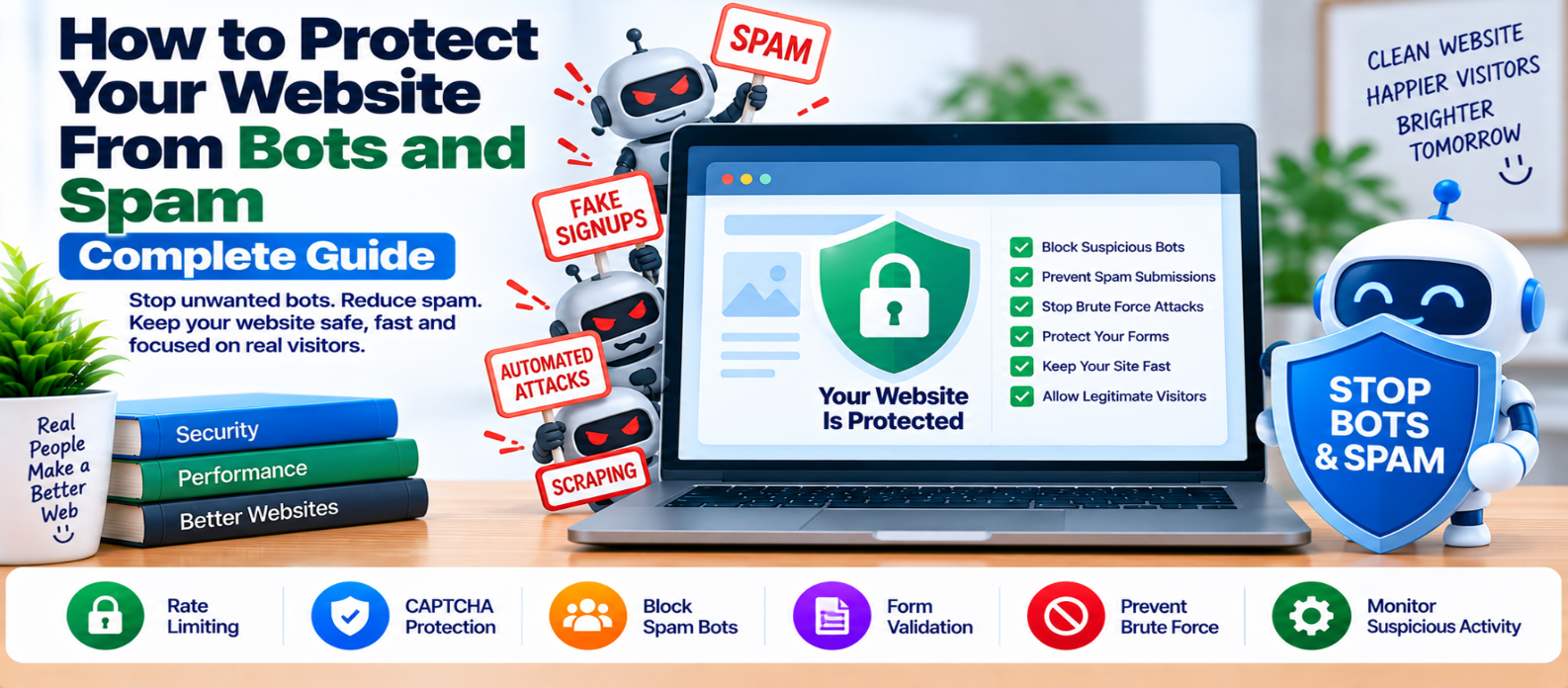 How to Protect Your Website From Bots and Spam: Complete Guide