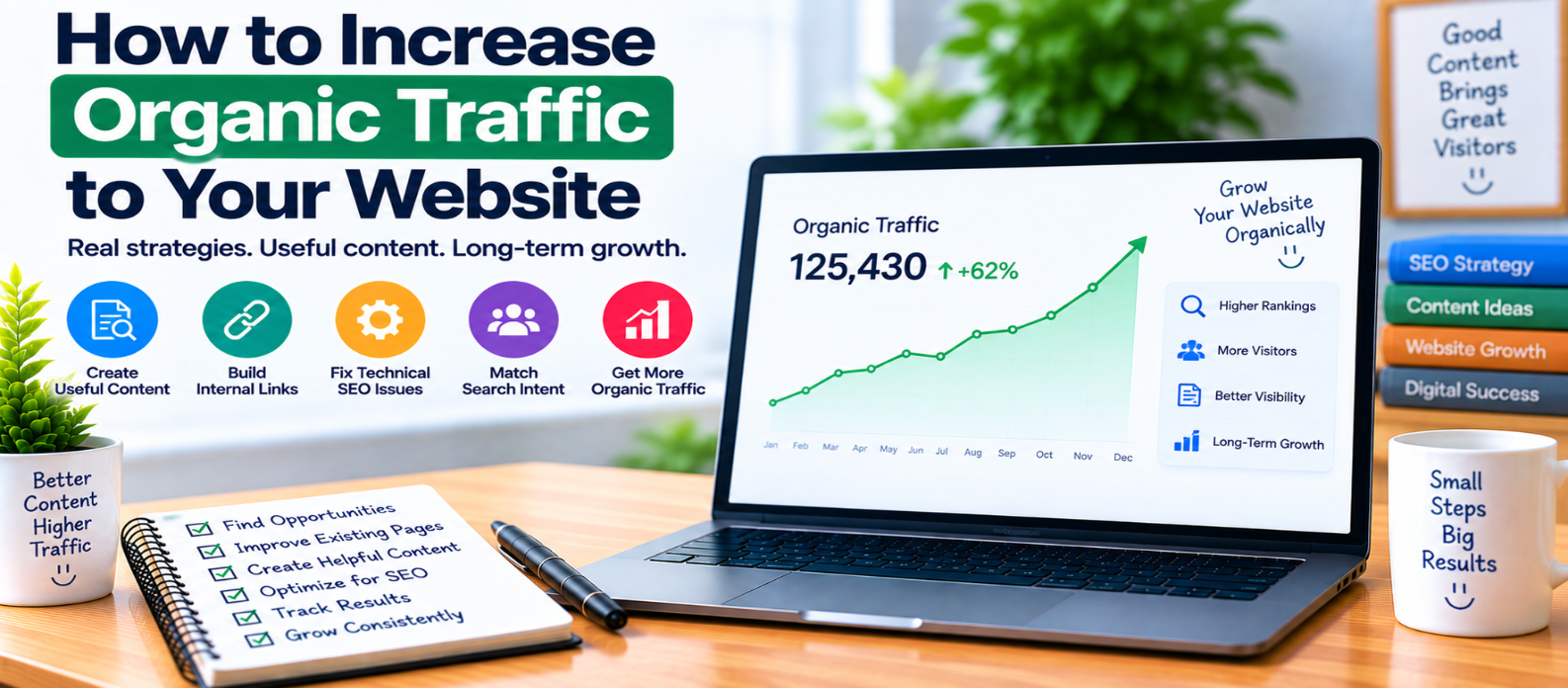 How to Increase Organic Traffic to Your Website: Practical SEO Guide