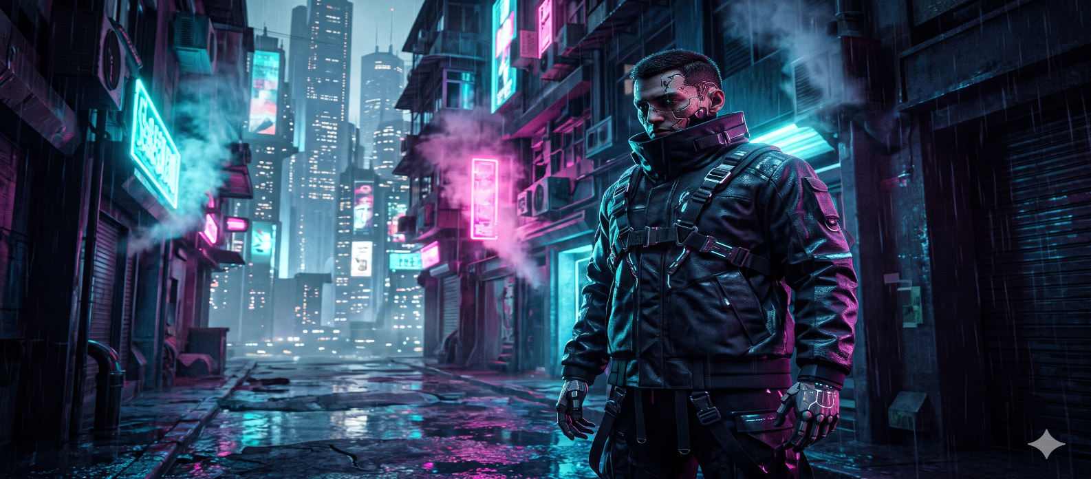 5 Cyberpunk Neon Street AI Prompts for Dystopian City Portraits